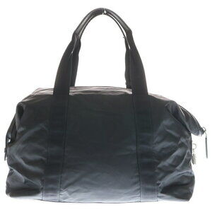 Prada Black Bag Triangle Shoulder Leather RE Boston Logo NYLON